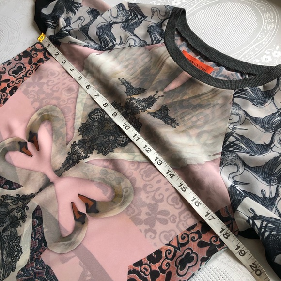 Clover Canyon Printed Long Sleeves Blouse Women’s Size XS Multicolored Floral - Picture 9 of 16